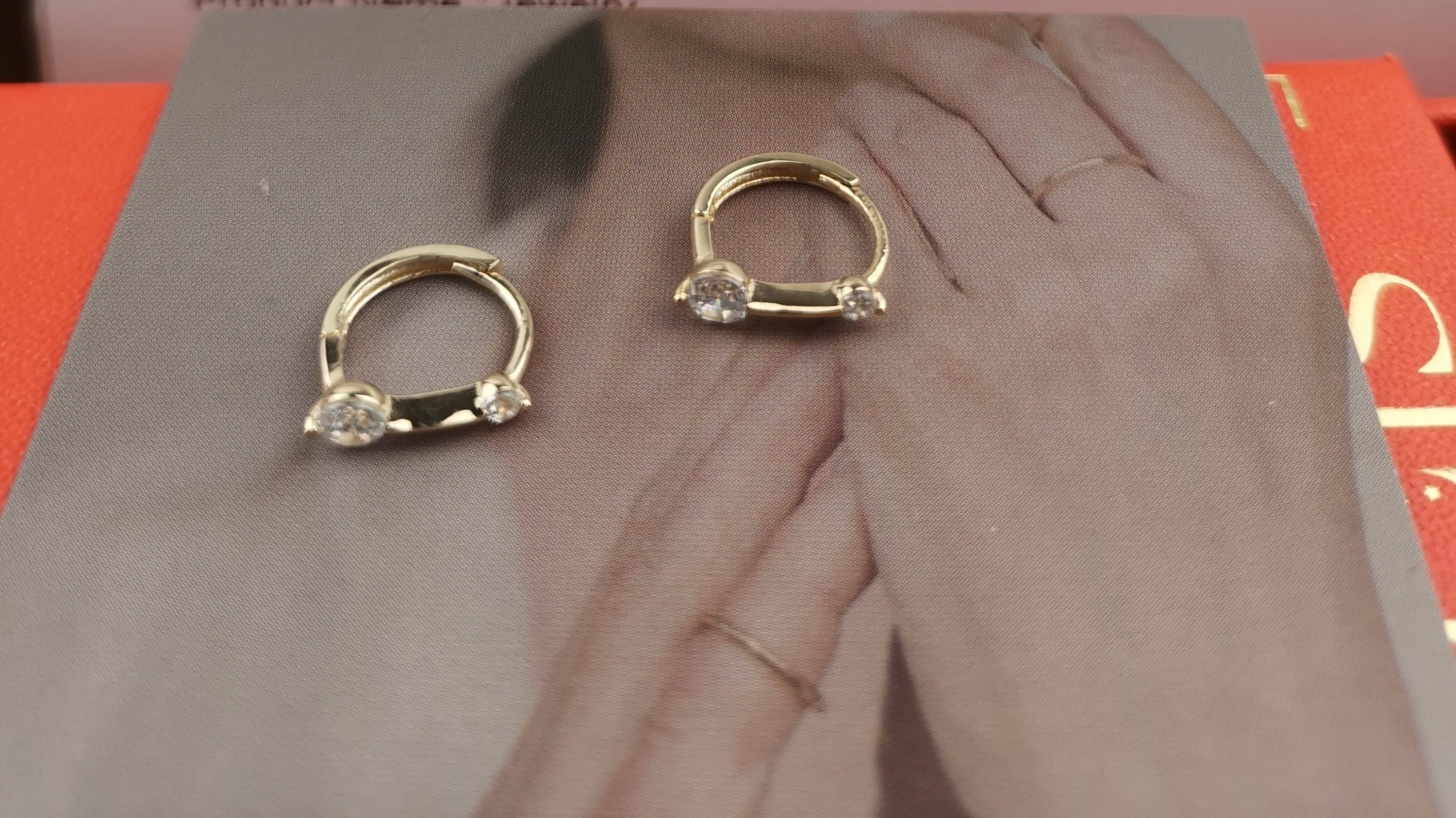 Diamond Sassy Huggie Hoops