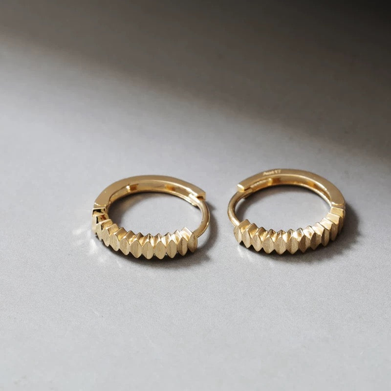 Petal Fence Hoop Earrings