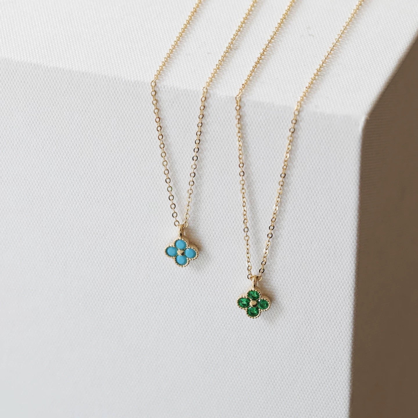 Mini Clover Charm Necklace