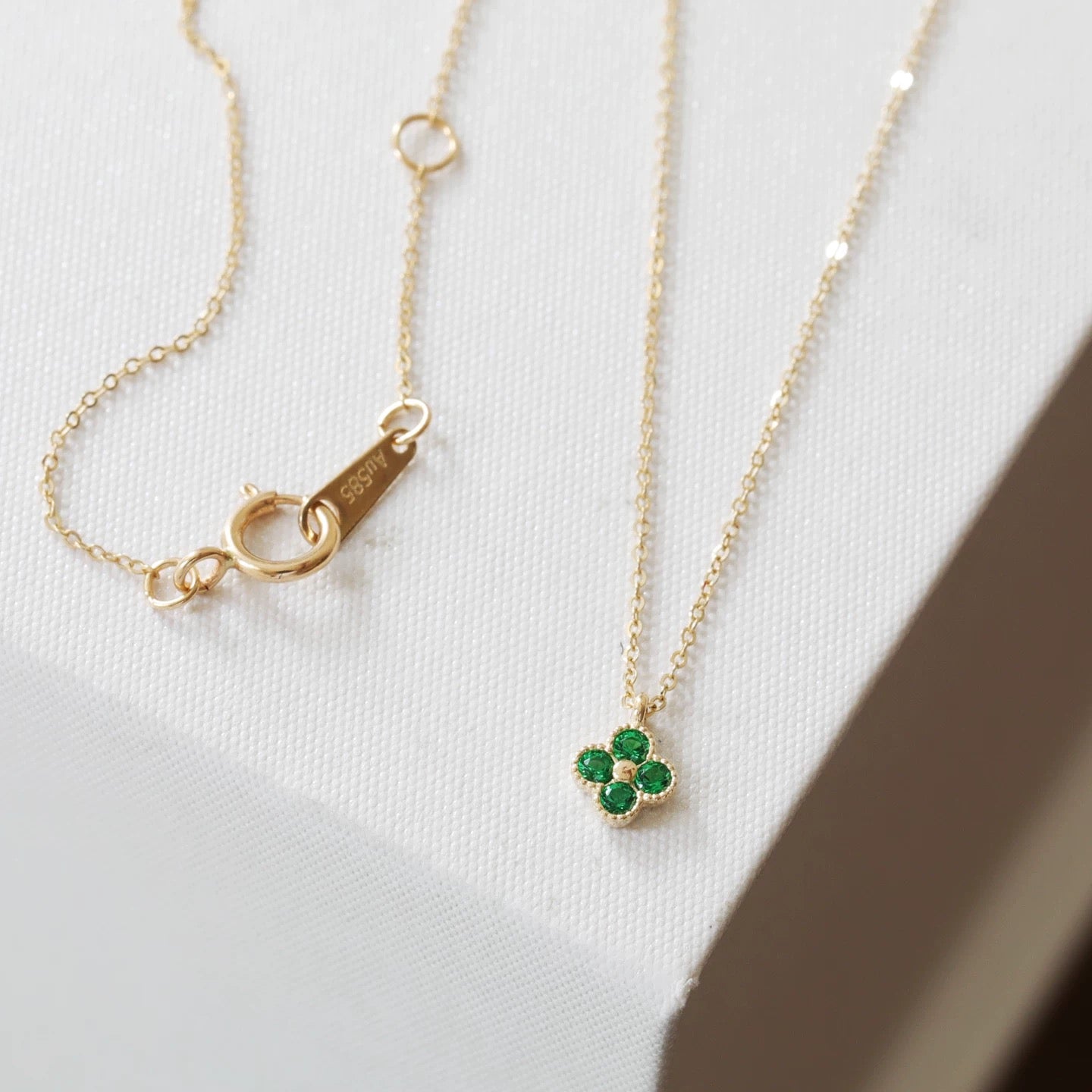 Mini Clover Charm Necklace
