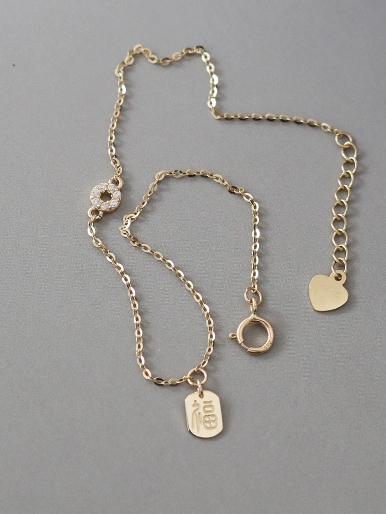 Fortune Tag Charm Bracelet