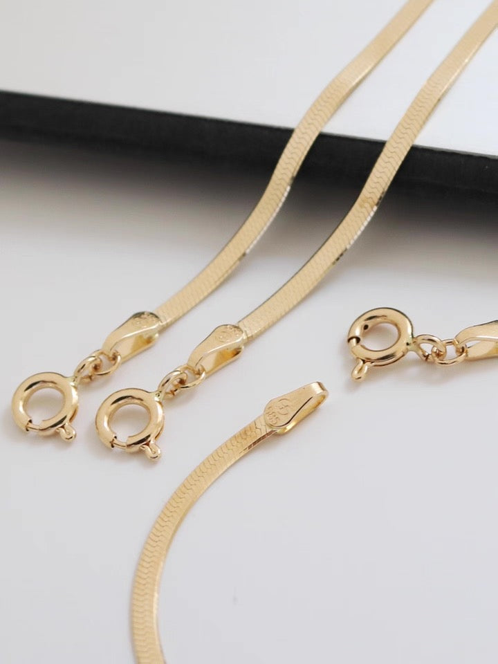 Flat Snake Chain Bracelet