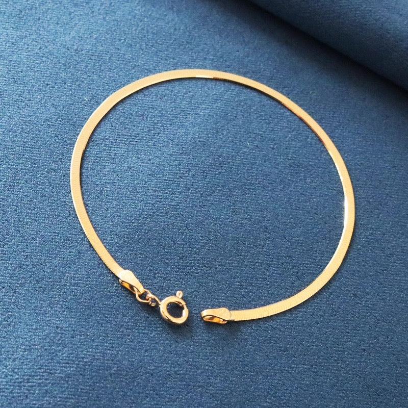 Flat Snake Chain Bracelet