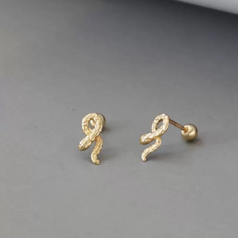Snake Wrap Stud Earrings