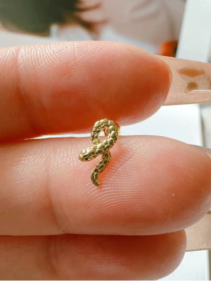 Snake Wrap Stud Earrings