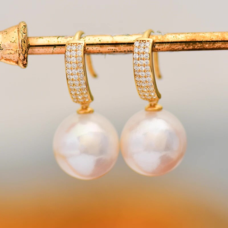Bertram Pearl Drop Hook Earrings