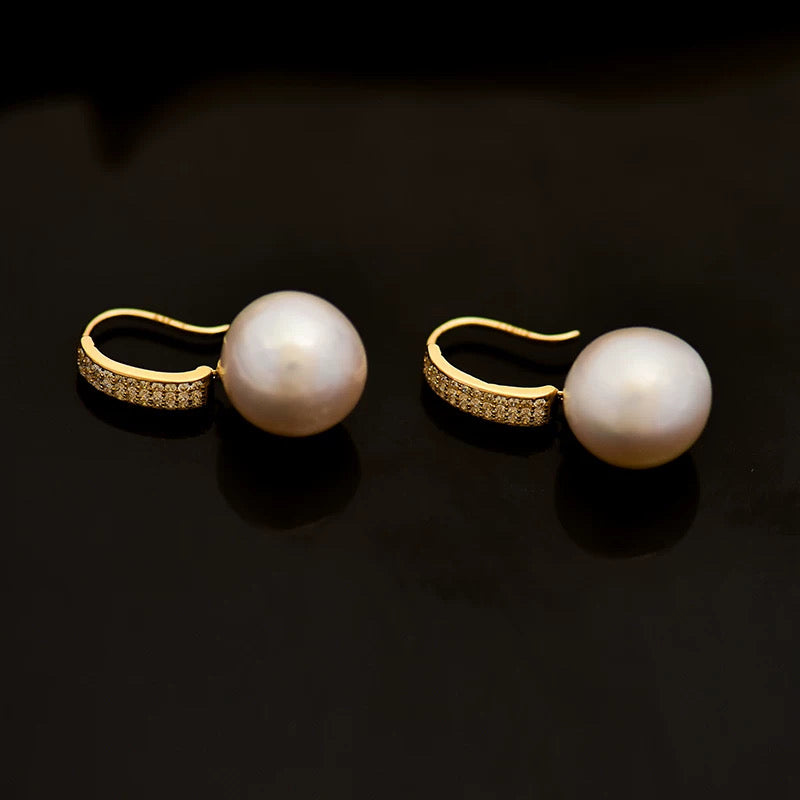 Bertram Pearl Drop Hook Earrings