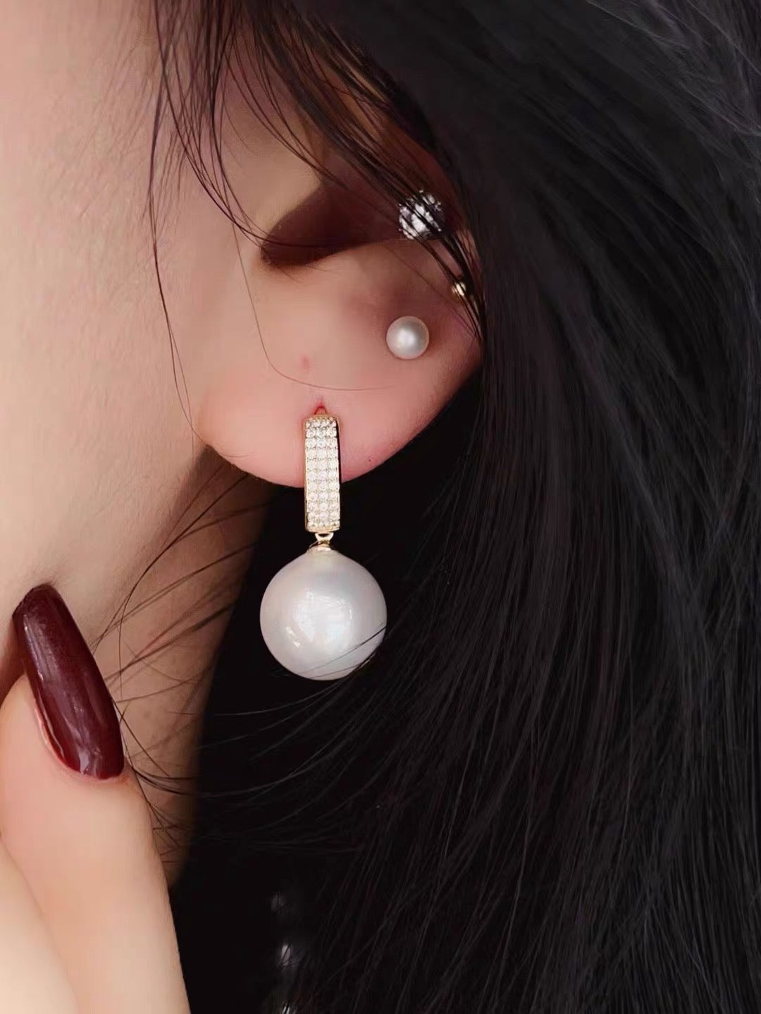 Bertram Pearl Drop Hook Earrings