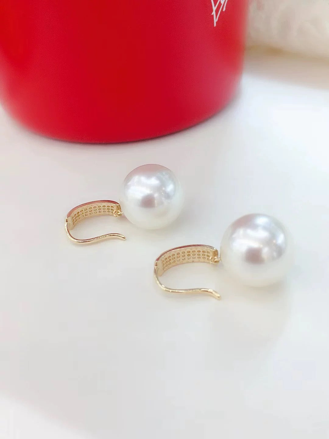 Bertram Pearl Drop Hook Earrings