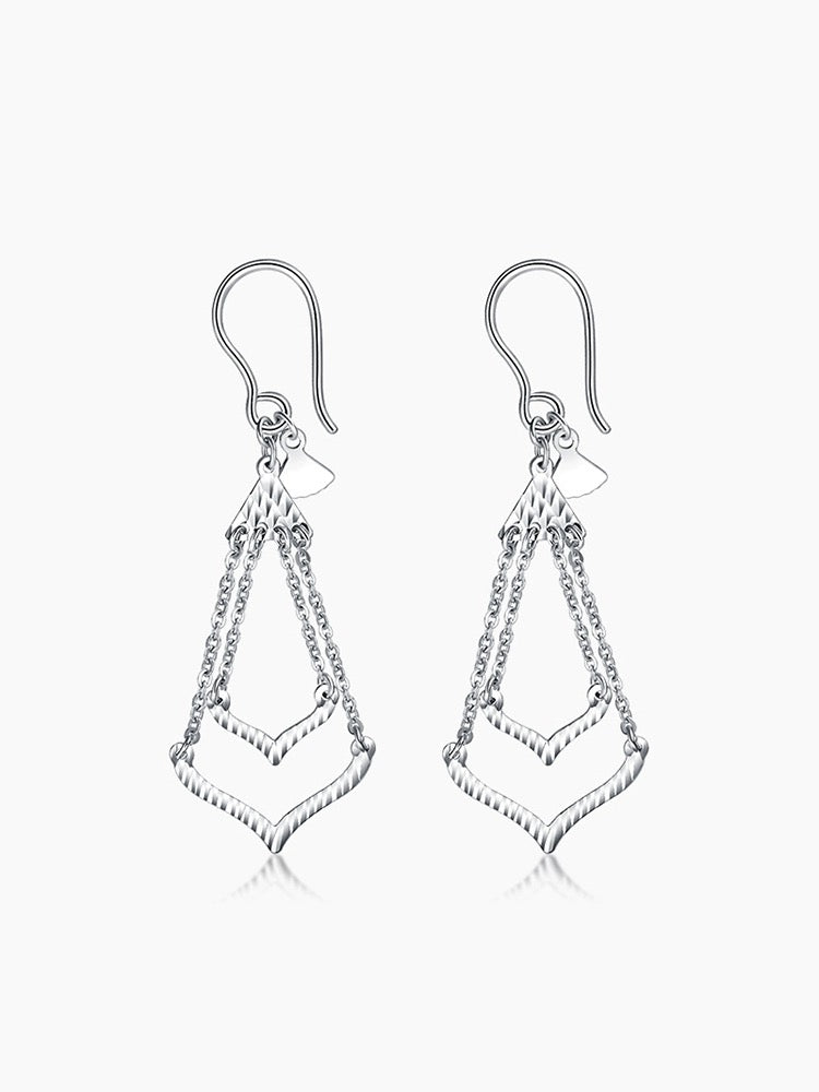 Chain Bell Tie Ear Hook Earrings