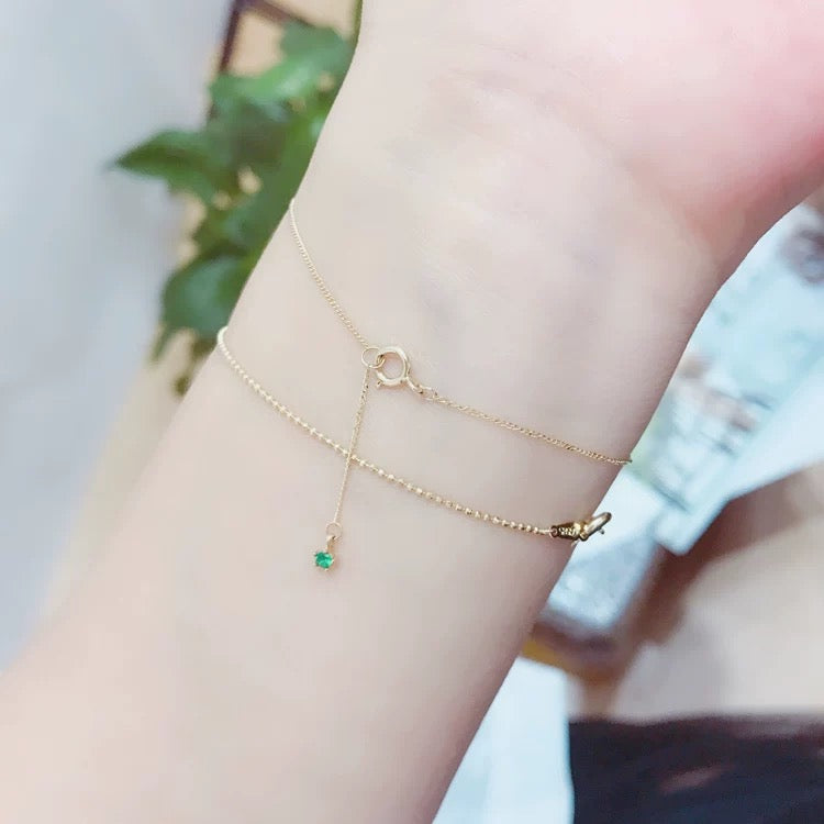 Siloh Hanging Green Bracelet