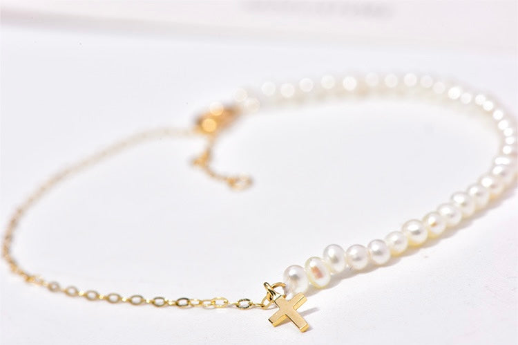 Quailey Pearl & Chain Bracelet