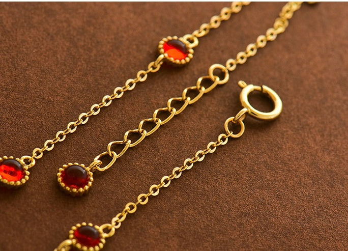 Beaded Bezel Patterned Bracelet