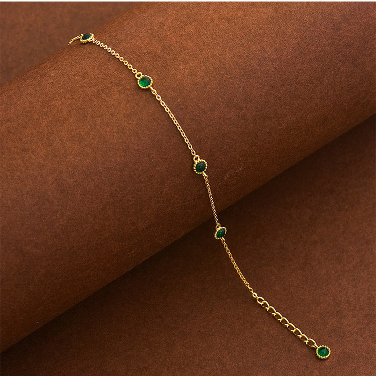 Beaded Bezel Patterned Bracelet