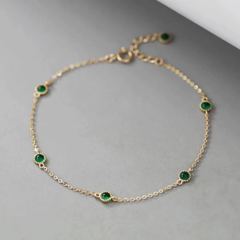 Beaded Bezel Patterned Bracelet