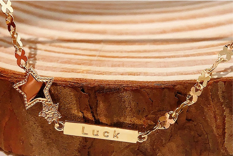 Lucky Star Cross Chain Bracelet