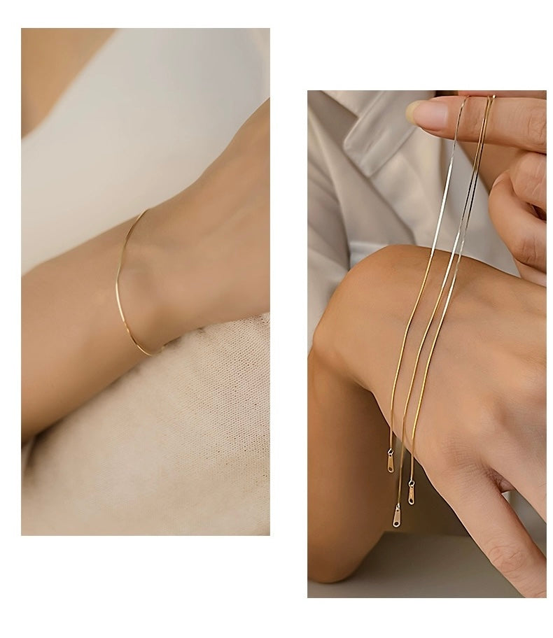 Fine Snake Chain Bracelet