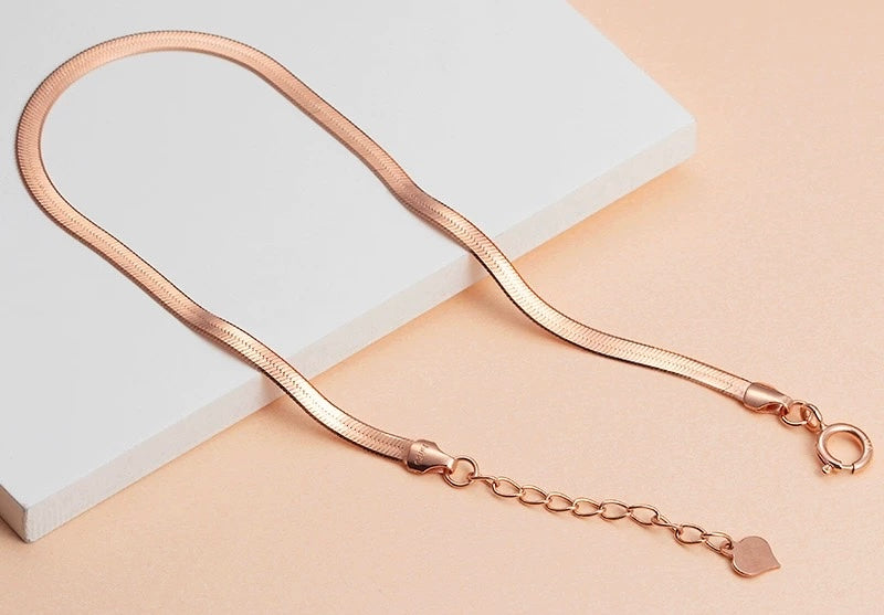 Flat Snake Chain Bracelet