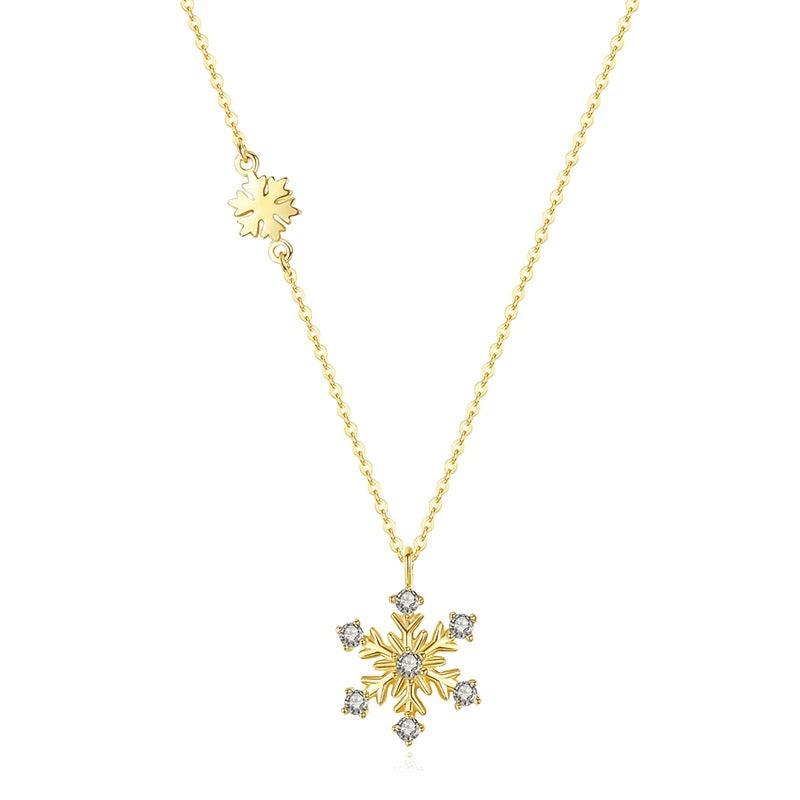 Moissanite Snowflake Necklace