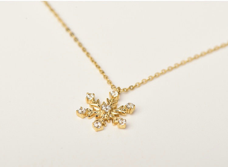 Moissanite Snowflake Necklace