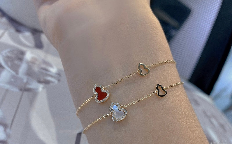 Inlaid Genie Bottle Charm Bracelet