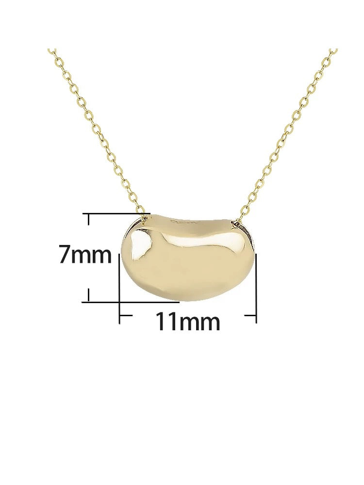 Shiny Bean Charm Pendant