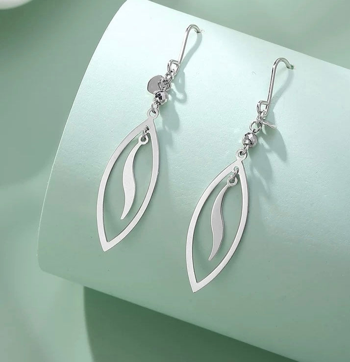 Lyle Leaf Ear Hook Earrings