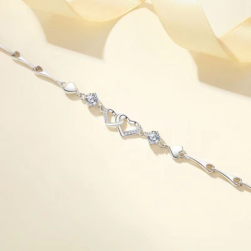 Forever Hearts Barleycorn Bracelet