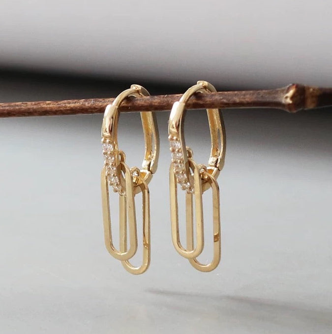 Renee Charms Hoops Earrings