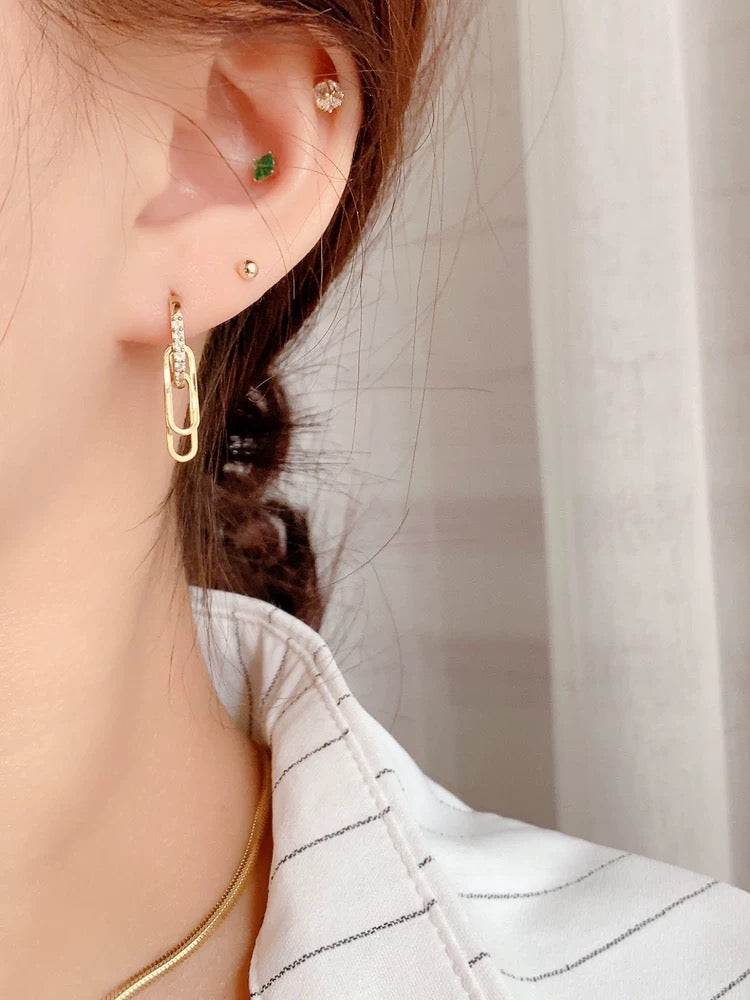 Renee Charms Hoops Earrings