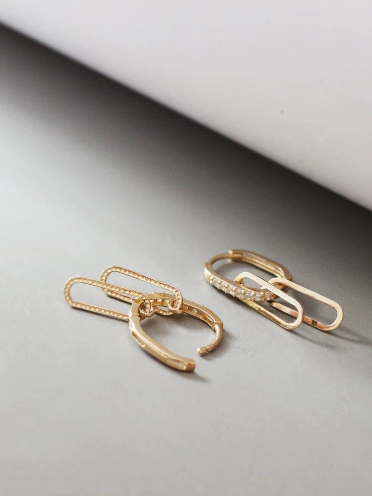 Renee Charms Hoops Earrings