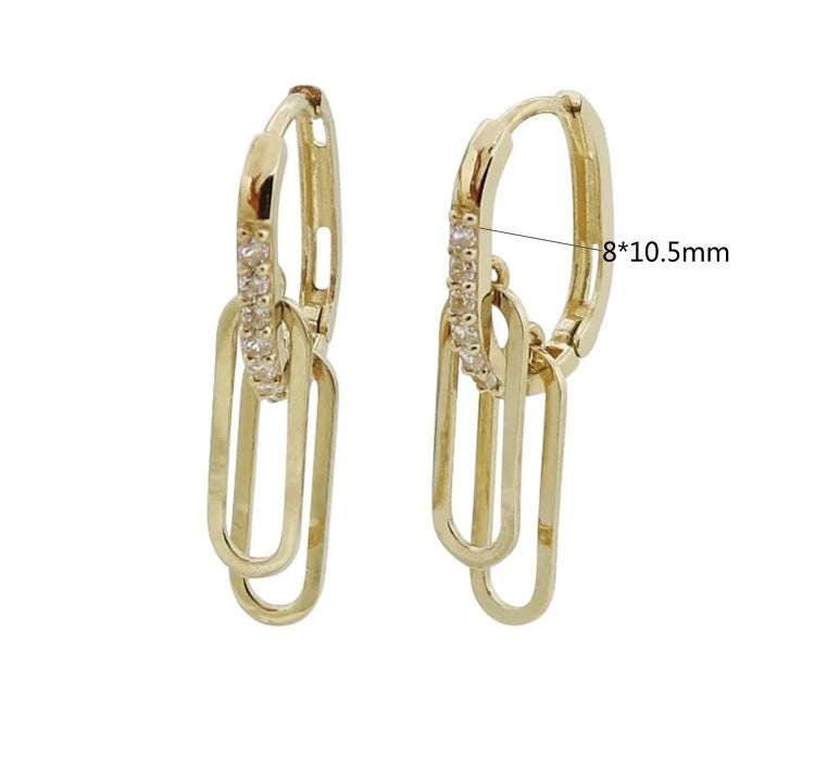 Renee Charms Hoops Earrings