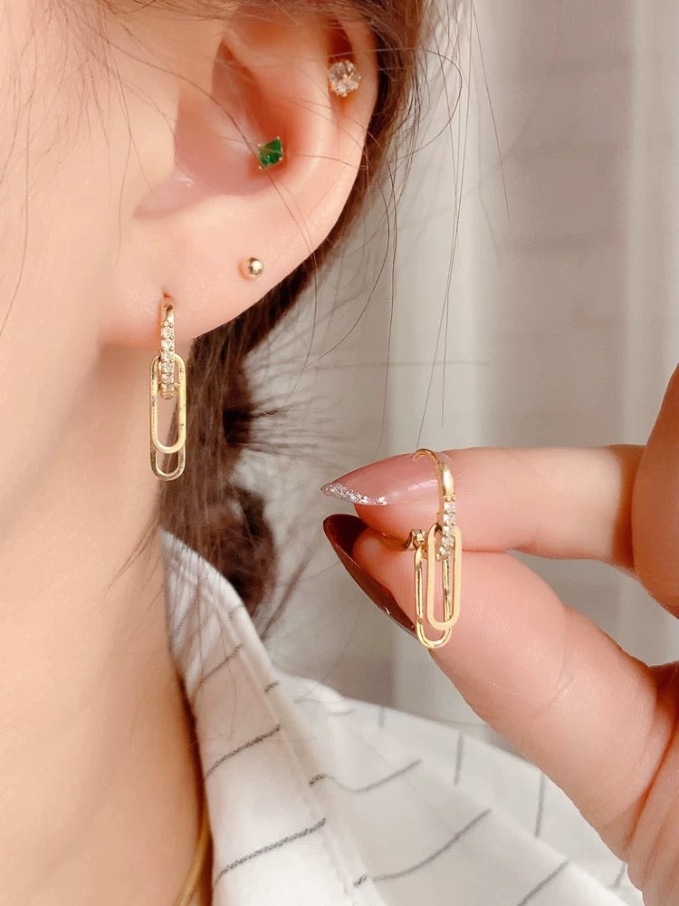 Renee Charms Hoops Earrings