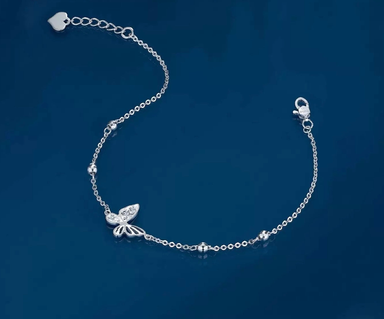 Semi Sequin Butterfly Bead Bracelet