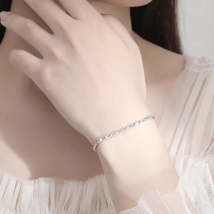 Disco Ball Bead Bangle Bracelet