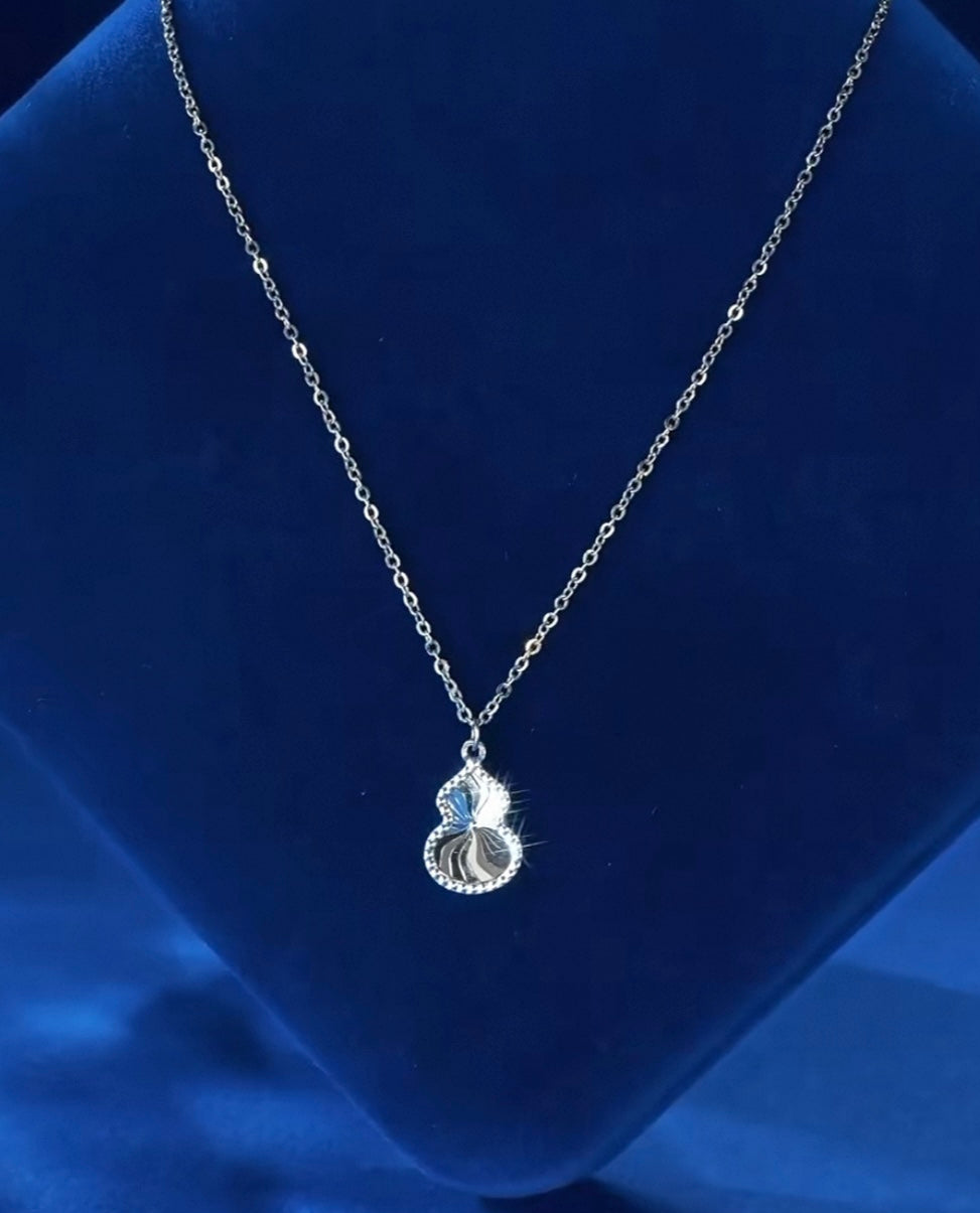 Spiralled Genie Bottle Charm Necklace