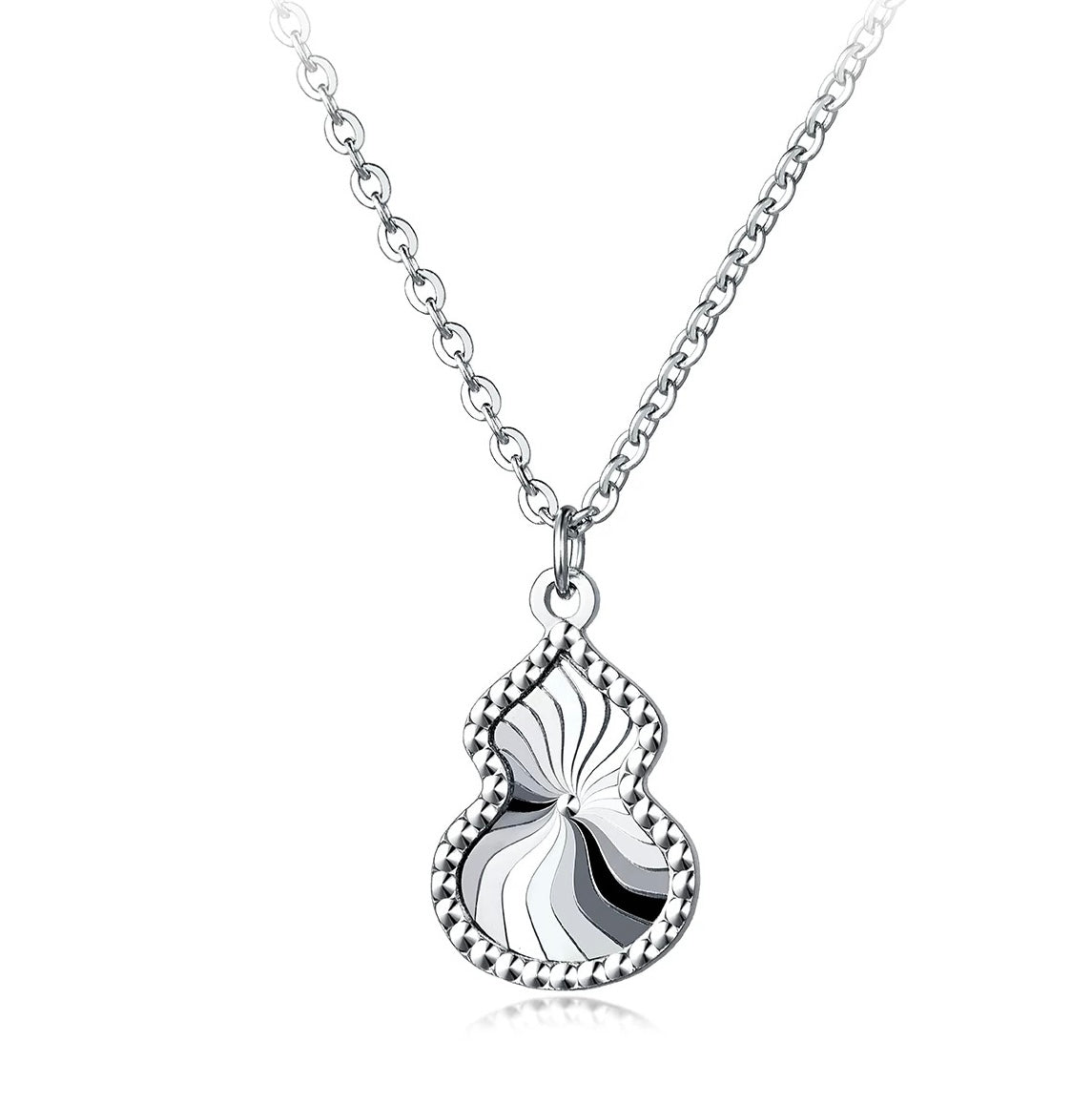 Spiralled Genie Bottle Charm Necklace