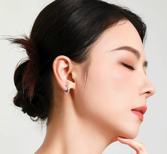Viper Scale Hoop Earrings