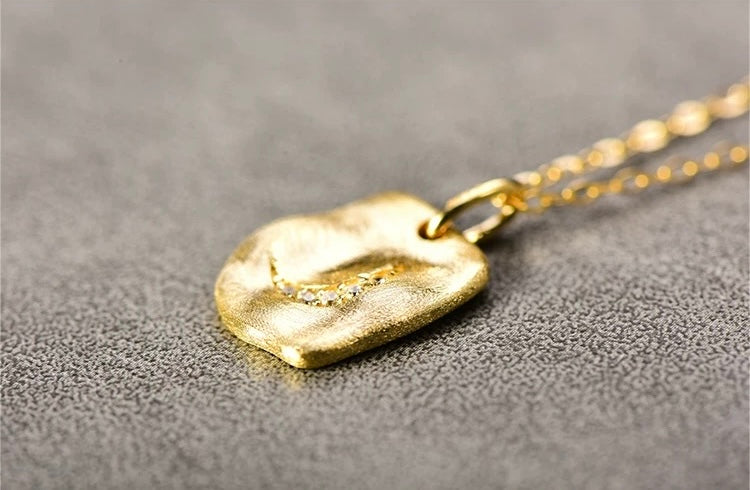 Secret Moon Scroll Charm Necklace