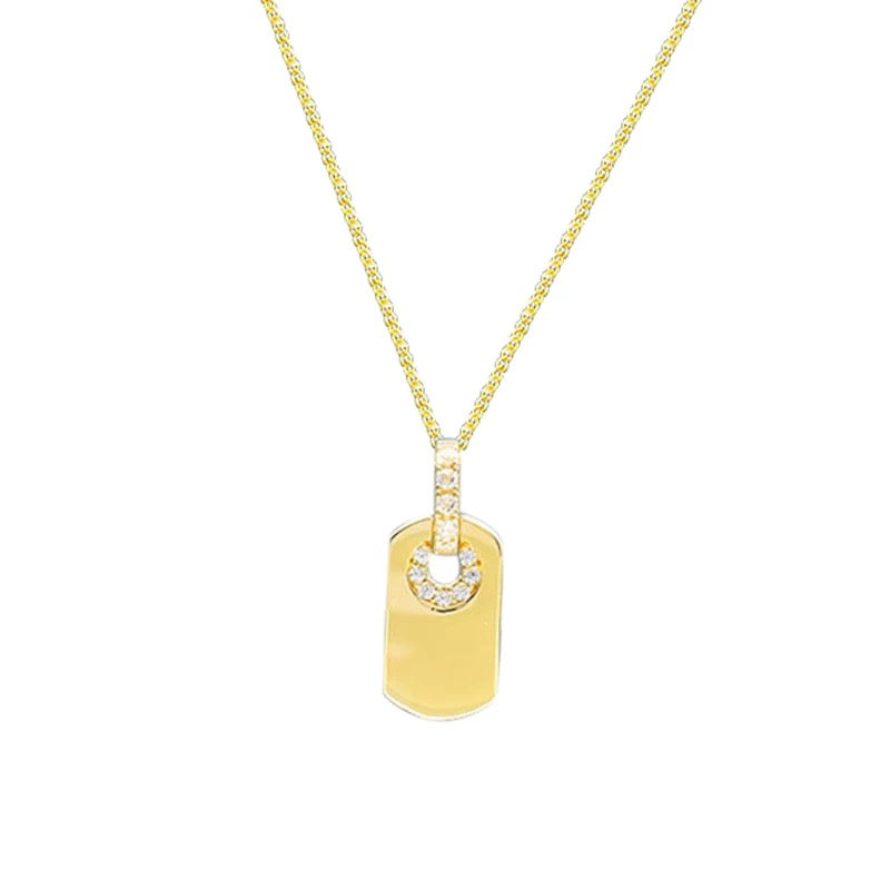 Nirvana Tag Charm Necklace