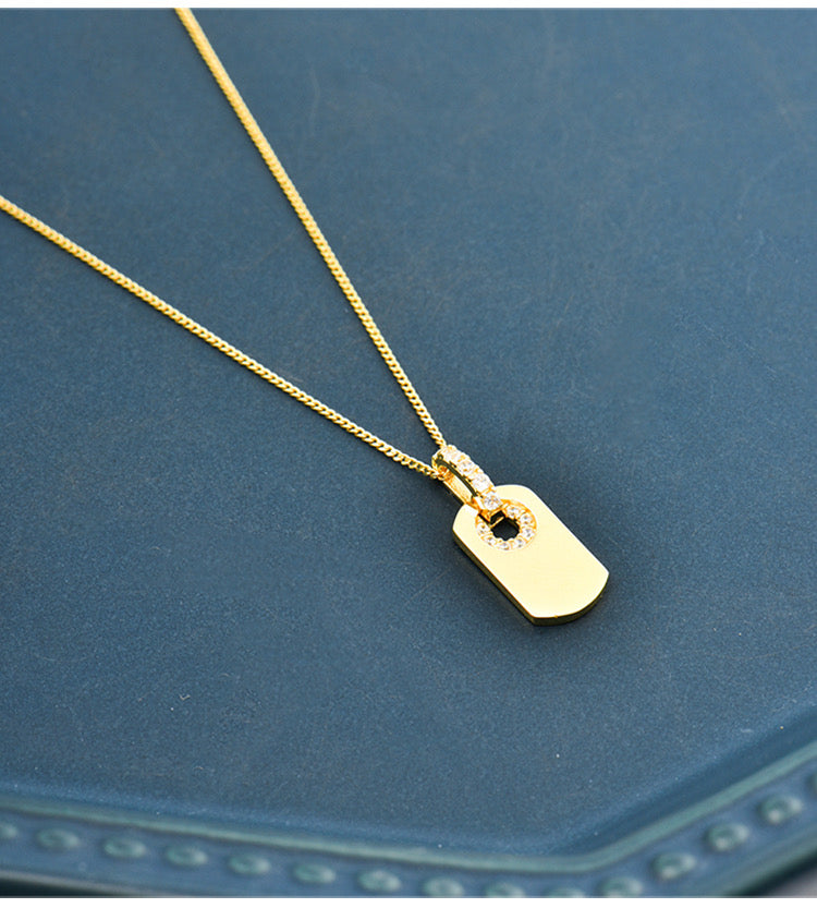 Nirvana Tag Charm Necklace
