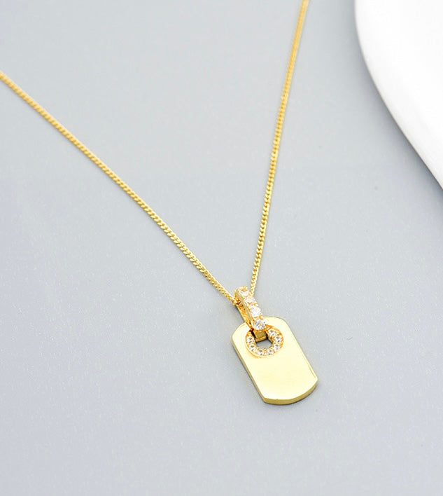 Nirvana Tag Charm Necklace