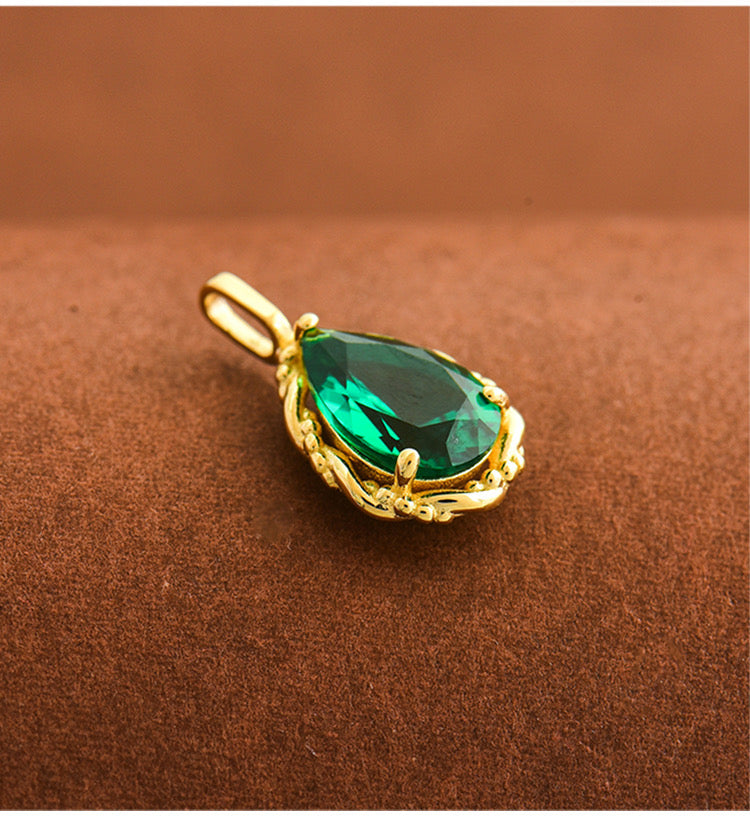 Freya Green Vine Charm Pendant