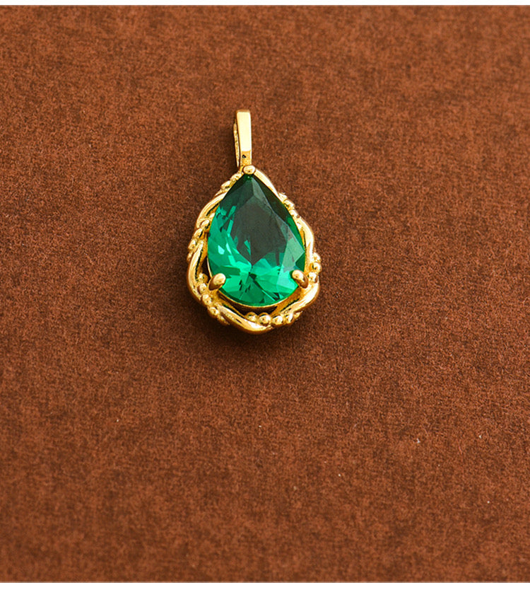 Freya Green Vine Charm Pendant