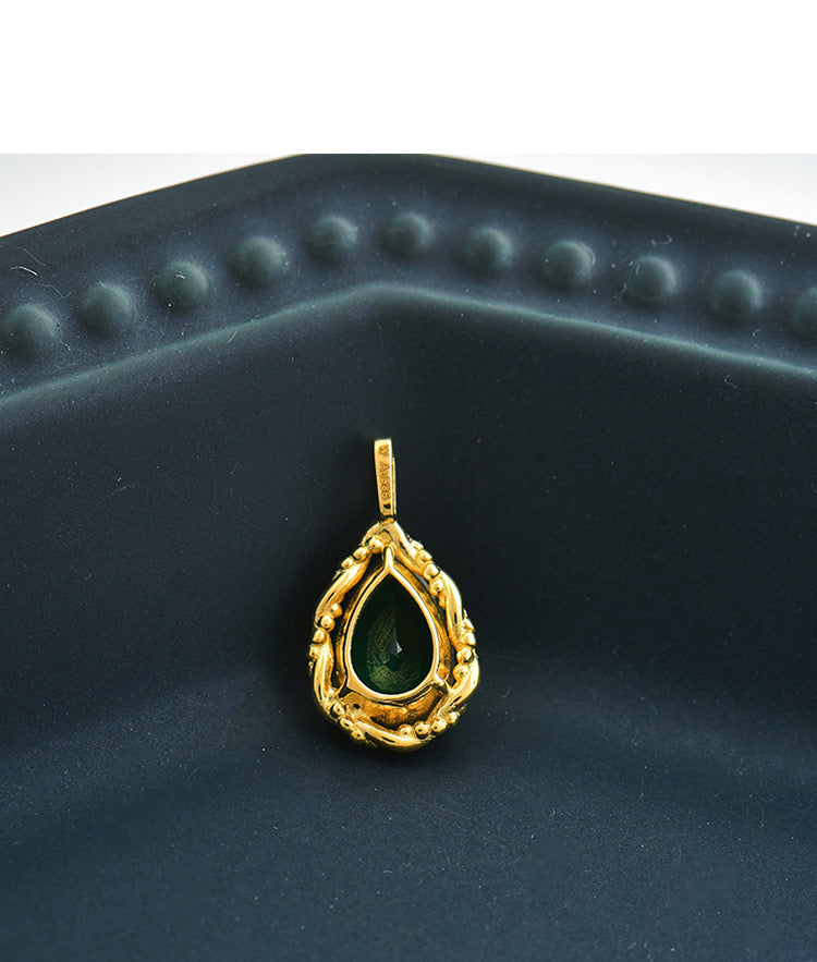 Freya Green Vine Charm Pendant