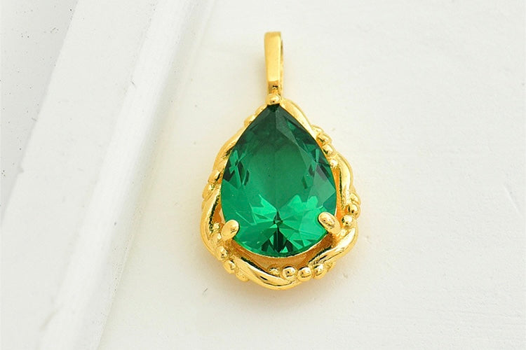 Freya Green Vine Charm Pendant