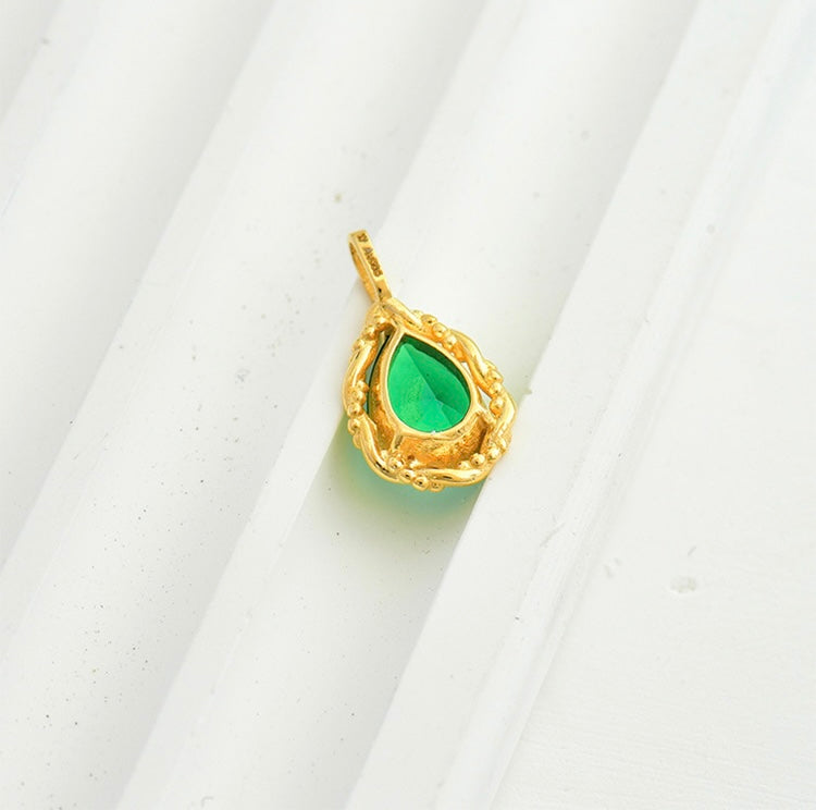 Freya Green Vine Charm Pendant
