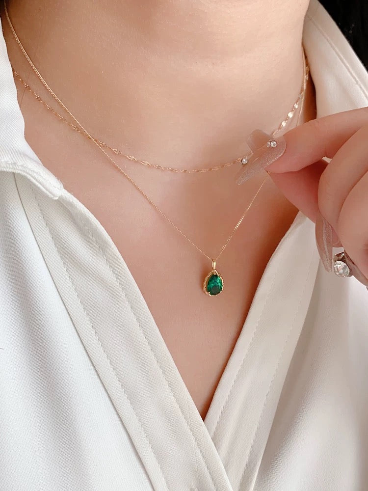 Freya Green Vine Charm Pendant