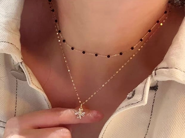 Boutique Bow Charm Necklace