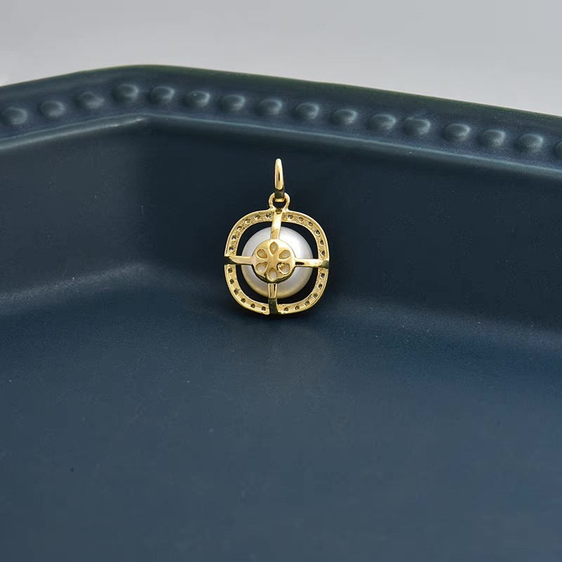 Orbital Pearl Charm Pendant